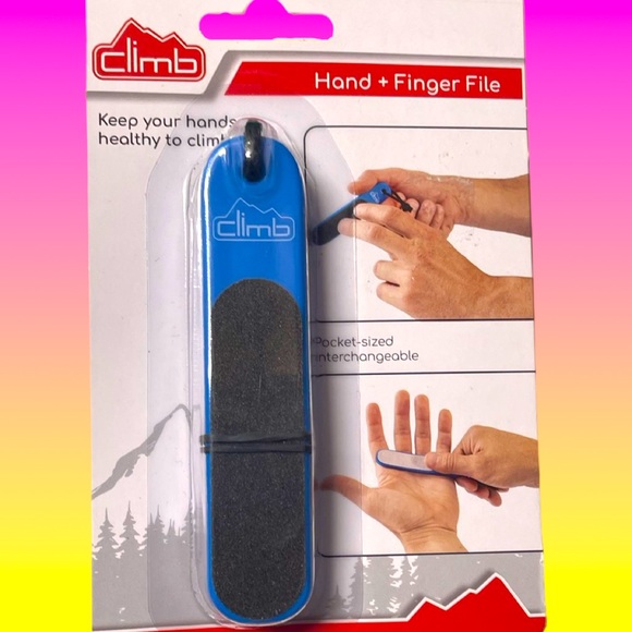 Climb Hand & Finger File, Blue, to condition your hands for climbing - Picture 1 of 5